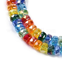 Стеклянные бусины с гальваническим покрытием &nbsp;EGLA-B009-04