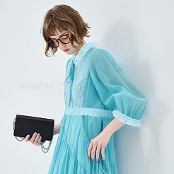 8 ярд полиэфирной плиссированной кружевной ленты&nbsp;OCOR-WH0078-159A