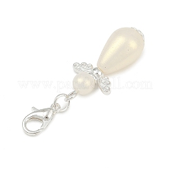 Ангел абс пластик имитация жемчуга кулон украшения&nbsp;HJEW-JM03422