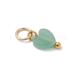 Натуральные подвески в форме сердца из смешанных драгоценных камней&nbsp;PALLOY-JF04905-01