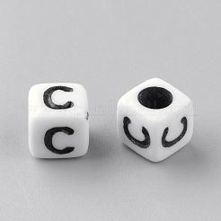 Непрозрачные акриловые бусины&nbsp;SACR-Q188-02C