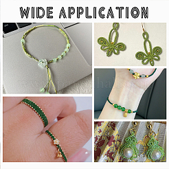 1 рулон круглых вощеных полиэфирных шнуров&nbsp;YC-PH0002-44E