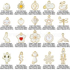 20шт 20 стиля подвески из сплава с эмалью&nbsp;ENAM-FS0001-73C