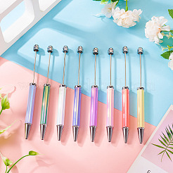 8шт. 8-цветная пластиковая шариковая ручка с УФ-покрытием&nbsp;AJEW-TA0001-84