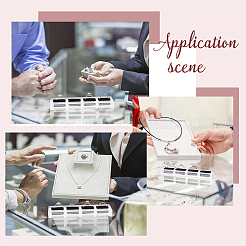 4-слотовая акриловая стойка для колец на палец&nbsp;RDIS-WH0002-11