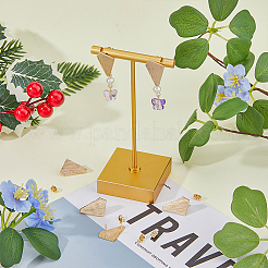 16 шт. многоугольная латунная фурнитура для сережек-гвоздиков&nbsp;KK-FH0006-79