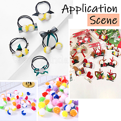 100шт полиэстеровый помпон-шар&nbsp;DIY-SC0031-43B