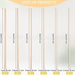 36шт. 6 палочки из бука разных стилей&nbsp;DIY-OC0009-26