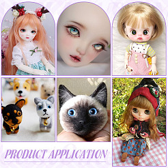 12 пара 6 стилей полукруглых акриловых глаз для изготовления кукол&nbsp;DIY-OC0013-18