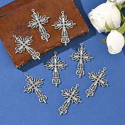 Тибетский Стиль цинковый сплав большие кулоны&nbsp;X-TIBEP-R334-117AS-RS