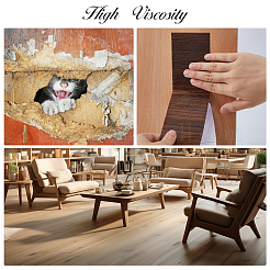 Самоклеящаяся отделка стен из ПВХ&nbsp;DIY-WH0651-05A