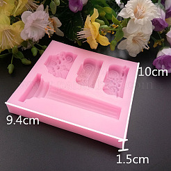 Рим столба Молды diy пищевой силиконовые Молды&nbsp;X-AJEW-P046-04