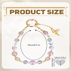 1 шт. ремешки для мобильных телефонов со стеклянными и акриловыми бусинами&nbsp;AJEW-LP0004-37