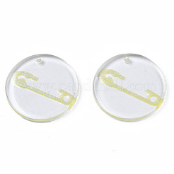 Прозрачные смоляные подвески&nbsp;RESI-N030-005C