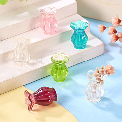 10 шт. 5-х цветная смоляная ваза миниатюрные украшения&nbsp;DJEW-TA0001-19