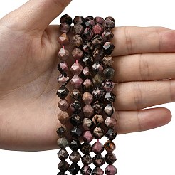 Природные родонит бисер нитей&nbsp;G-Z119-A19-02