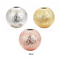 30шт 3 цвета латунные текстурированные бусины набор&nbsp;KK-LS0001-07