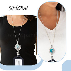 Набор для самостоятельного изготовления ожерелья для бейджа в офисном стиле с тематикой океана&nbsp;DIY-SC0021-49