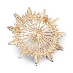 Брошь-булавки со стразами в виде подсолнуха&nbsp;JEWB-A029-01G-02