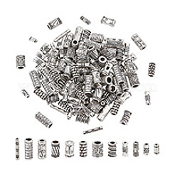 120 шт. 12 стиля тибетских сплавных трубчатых бусин&nbsp;FIND-PH0020-79