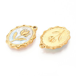 Подвески из нержавеющей стали 304 с эмалью&nbsp;STAS-N110-27D-G