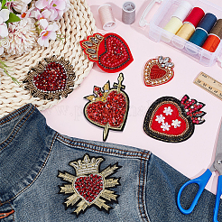 Нашивки из ткани сердца&nbsp;PATC-BC0001-20