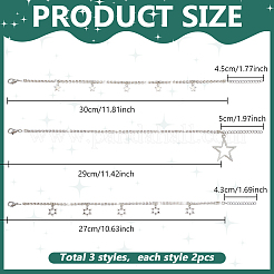 6 шт. 3 стиля&nbsp;AJEW-PH0007-79