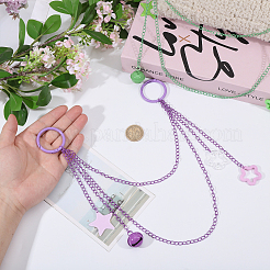 2 шт. цепи-удлинители для сумок из акрила и сплава&nbsp;HJEW-CA00053