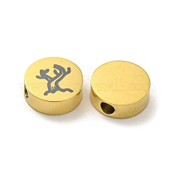 Тема Хэллоуина бусины из нержавеющей стали 304&nbsp;LS-STAS-M069-01O-G