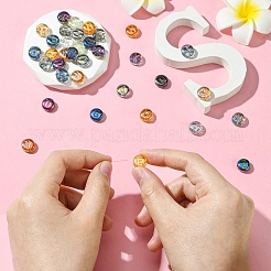 Гальванические стеклянные бусины&nbsp;EGLA-YW0005-01