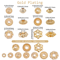 200шт 10 стиля сплава распорные бусины&nbsp;FIND-SC0019-79