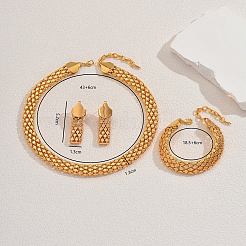 Роскошные железные полые геометрические браслеты&nbsp;FK6767-1