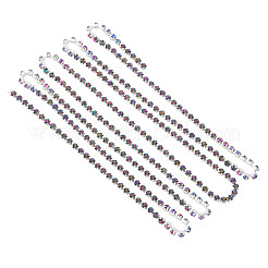 5 ярд сплава стеклянные стразы чашки цепи&nbsp;AJEW-TA0002-63