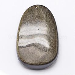 Натуральные золотые бледно-обсидианные валики&nbsp;G-A169-017A