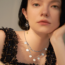 150 шт. 5 цвета латунная штамповка пустые бирки-брелки&nbsp;KK-HY0001-46