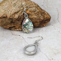 Элегантные серьги-капли из латунной ракушки&nbsp;DK3266