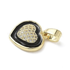 Латунные микропроволочные кубические циркониевые подвески из эмали&nbsp;KK-L248-21G