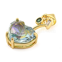 Покрытие стойки латунь микропаве прозрачные подвески из кубического циркония&nbsp;ZIRC-L100-161G