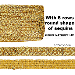 12.5 ярд эластичной отделки из полиэстера с блестками&nbsp;OCOR-AR0001-75C