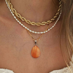 Подвески из натуральных и синтетических драгоценных камней в стиле 40 шт.&nbsp;G-PJ0001-01