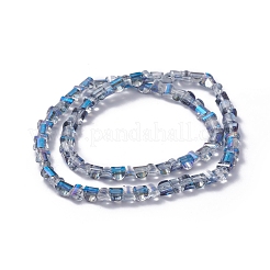 Стеклянные бусины с гальваническим покрытием &nbsp;EGLA-L023B-HR01