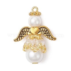 8 шт. подвески из двухцветного перламутрового стекла и жемчуга&nbsp;PALLOY-MZ00978