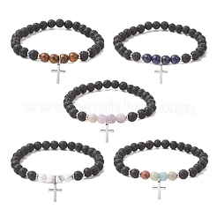 201 браслет с подвесками из нержавеющей стали&nbsp;BJEW-JB13246