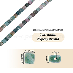 2 нити натуральных индийских агатовых бусин нити&nbsp;G-GA0001-84