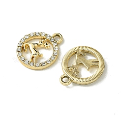 Подвески со стразами из сплава с ультрафиолетовым покрытием&nbsp;FIND-B039-02G-08