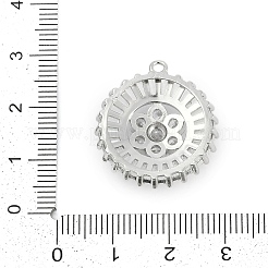 Кубический цирконий из латуни со стеклянными подвесками&nbsp;KK-Q026-15P