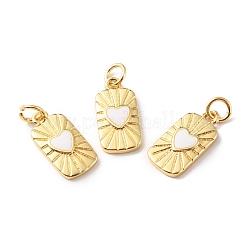 Латунные подвески с реечным покрытием с прыгающим кольцом&nbsp;KK-F852-20G