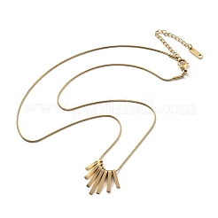 Ожерелья с подвесками-кисточками из нержавеющей стали 304&nbsp;NEJW-V001-13G