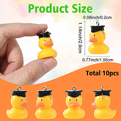 10 шт. подвески из смолы на тему выпускного&nbsp;RESI-YW0004-71