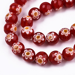 Ручной работы тысячецветник стеклянные бусины нитки&nbsp;LK-T001-10B